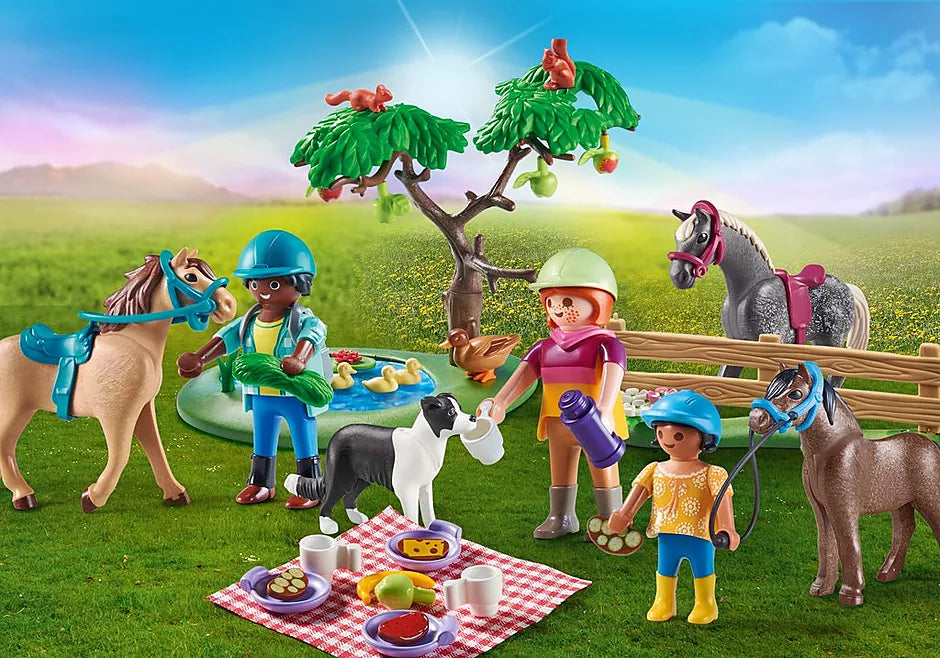 Country Picnic Adventure with Horses