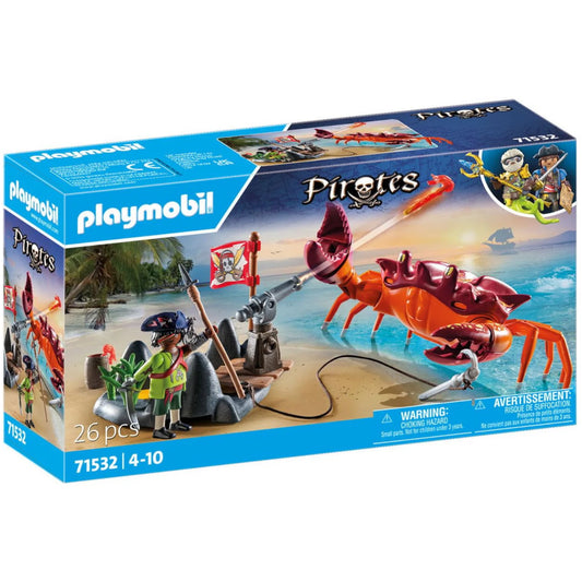 Pirates Battle with the Giant Crab