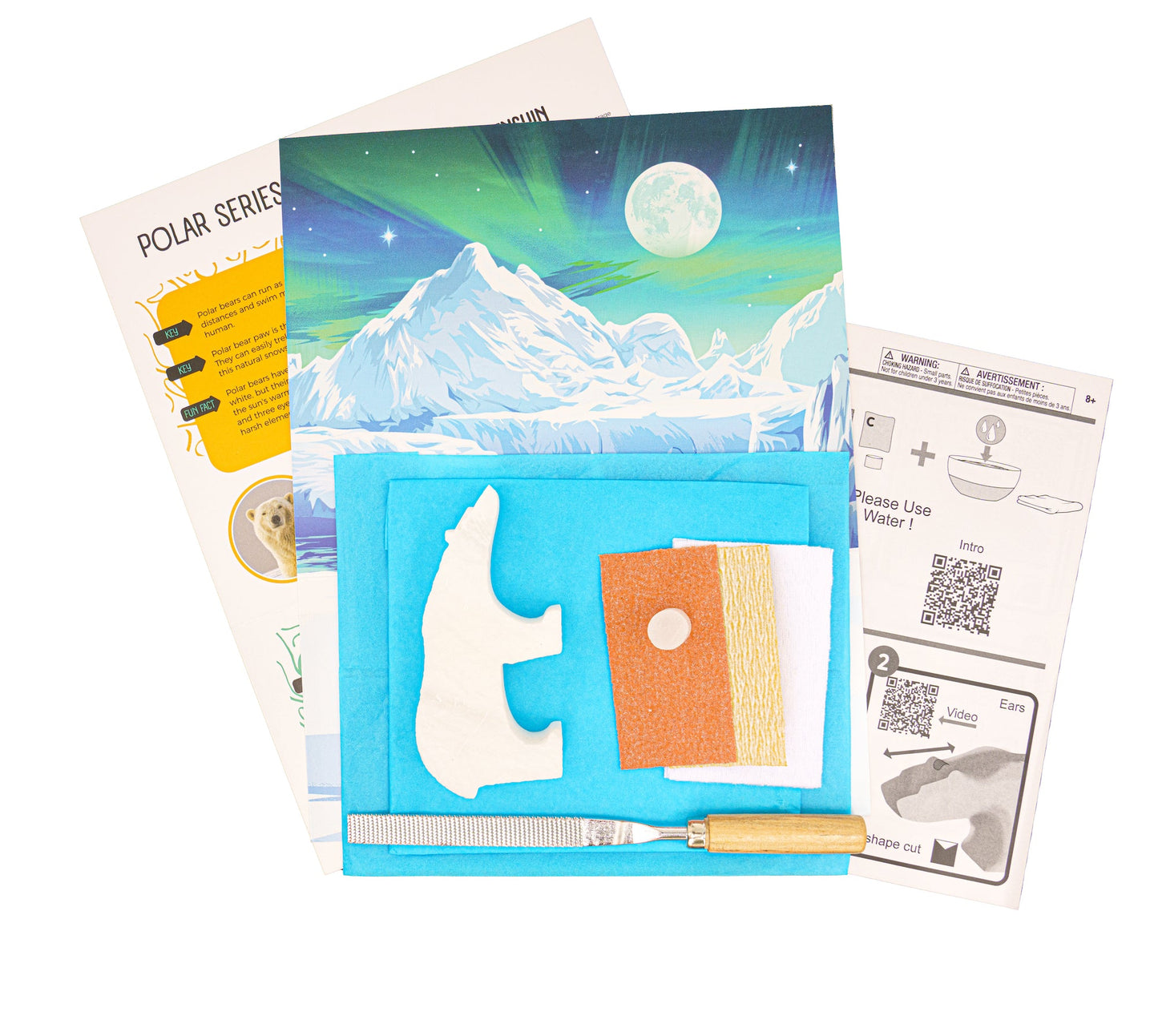 Alabaster Carving Kit Polar Bear