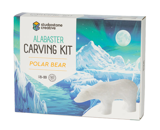 Alabaster Carving Kit Polar Bear