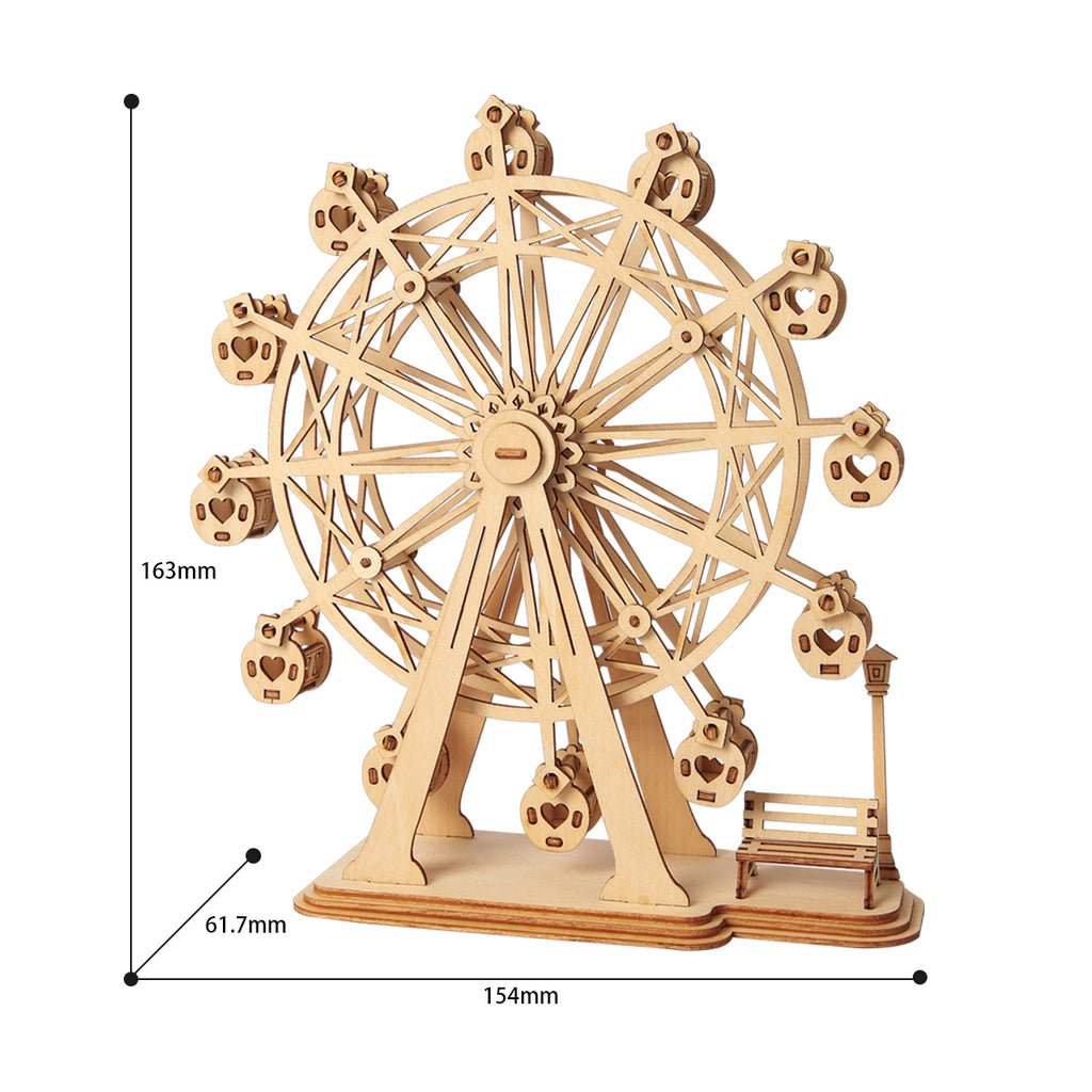 3D Wooden Puzzle Ferris Wheel