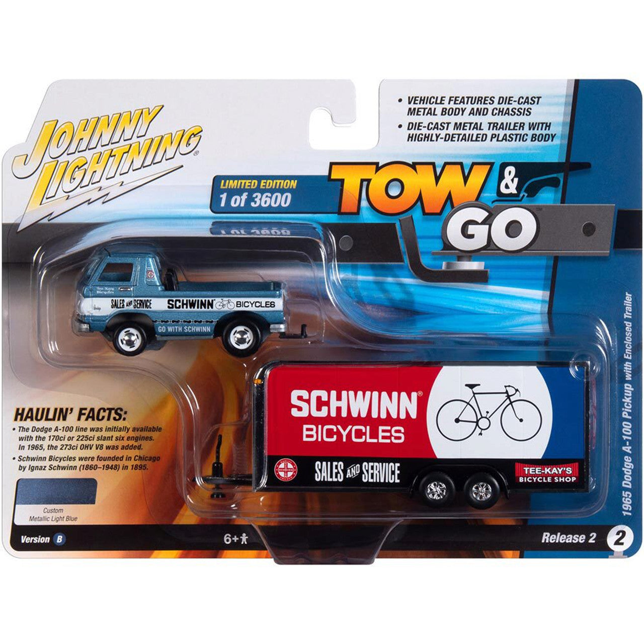 Dodge A-100 Pickup with Enclosed Trailer 1965 1/64