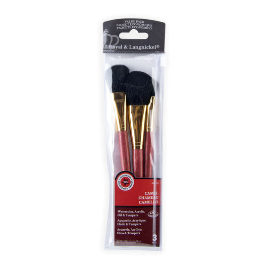 Camel Hair Mop Paint Brush Set