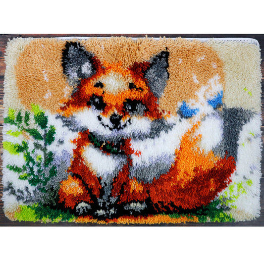 Latch Hook Rug Kit Rusty the Fox 27X20"