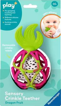 Sensory Crinkle Teether Dragon Fruit