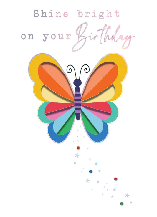 Shine Bright on Your Birthday Card