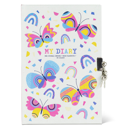 My Diary Butterflies with lock