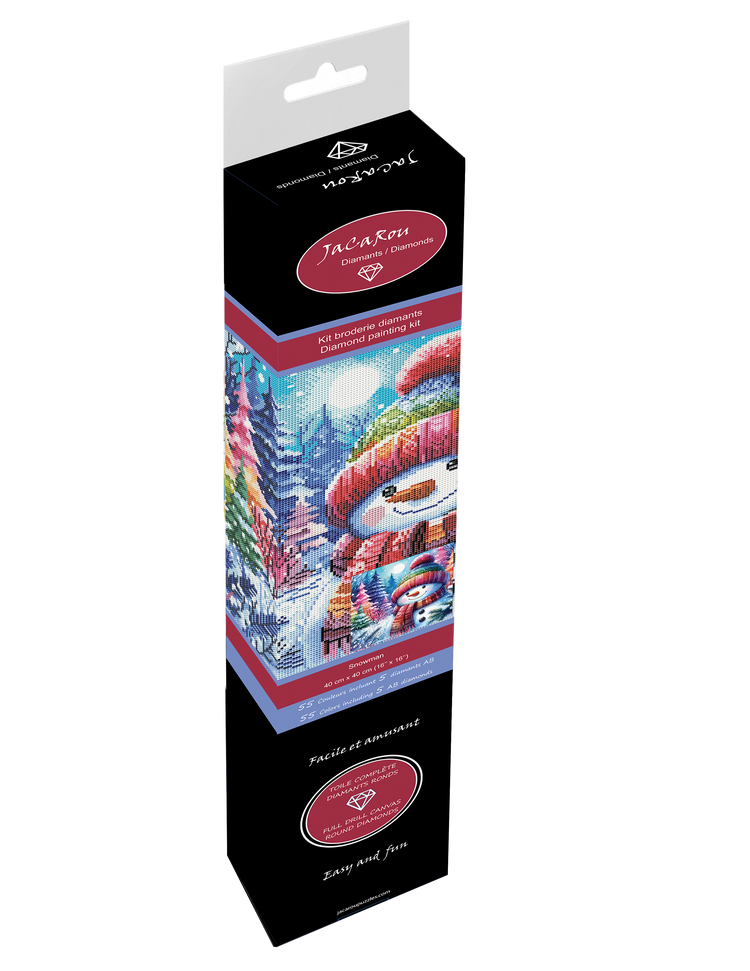 Diamond Snowman 16X16"