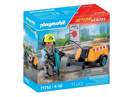 Action Heroes Construction Worker
