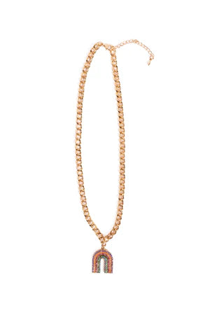 Boutique Chic Somewhere Over the Rhinestone Necklace