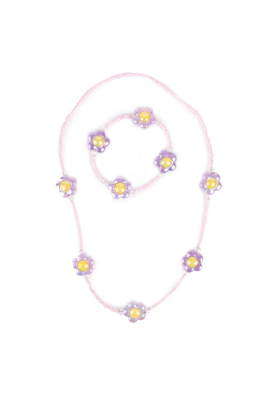 Crazy for Daisies Necklace & Bracelet Set 2pc