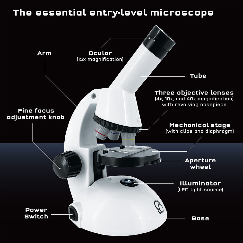 Microscope with Smartphone Adapter 600X