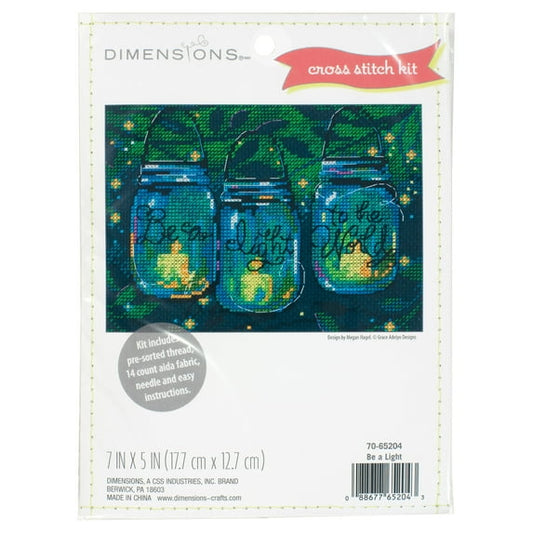 Be A Light Cross Stitch Kit 7X5"