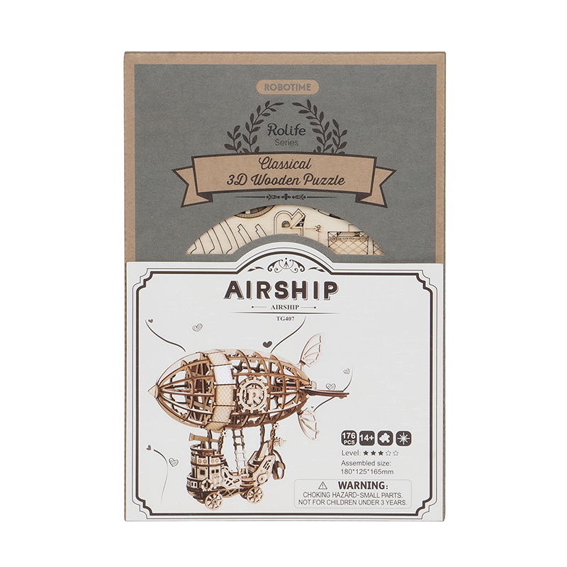3D Wooden Puzzle Airship