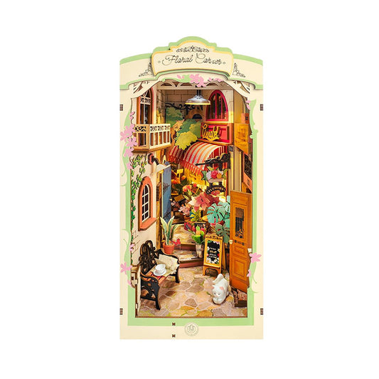 DIY Book Nook Floral Corner