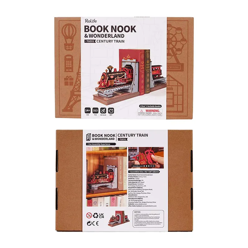 DIY Book Nook Century Train