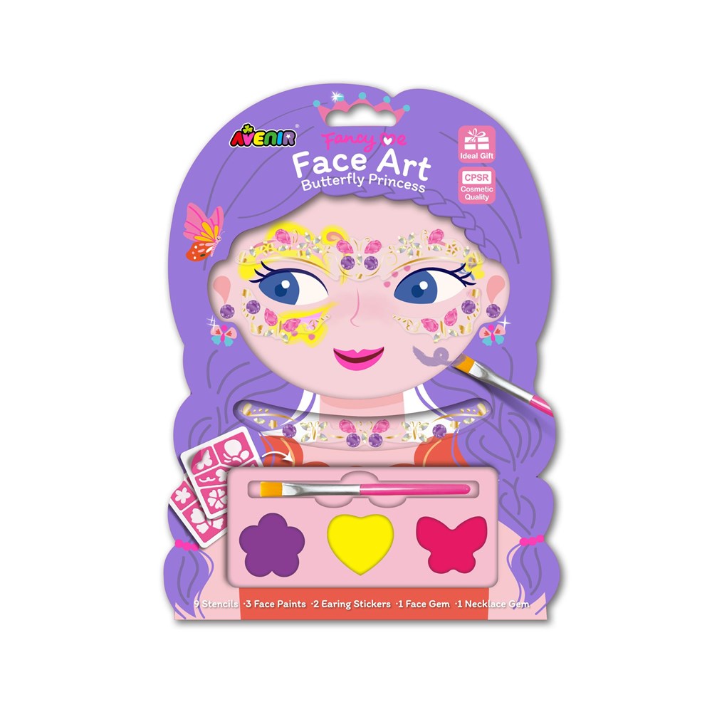 Fancy  Me Face Art Butterfly Princess