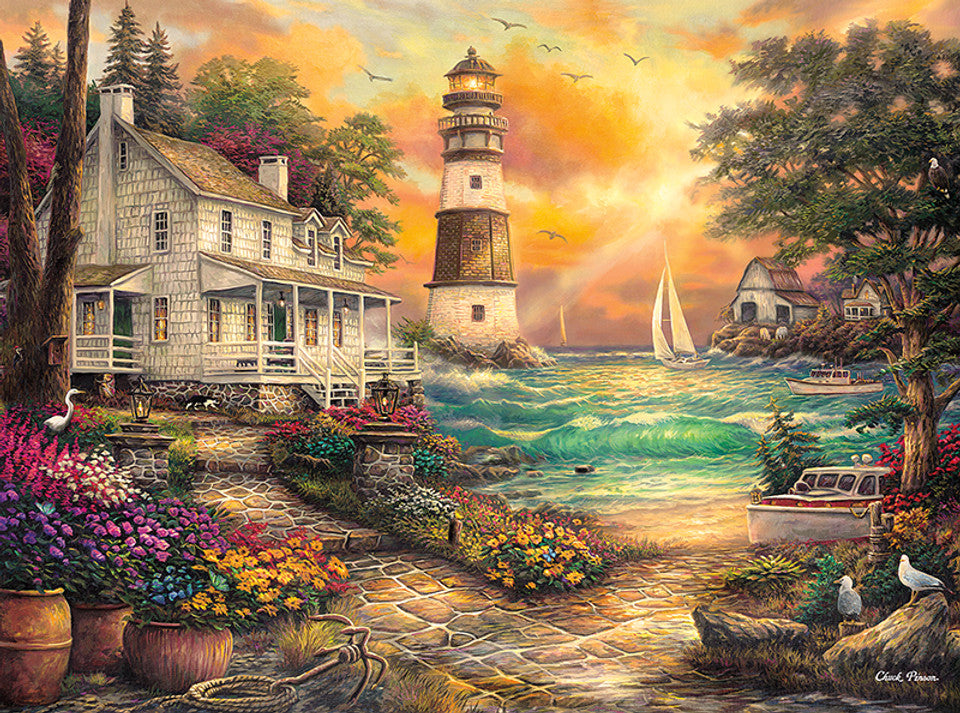 Chuck Pinson Cottage by the Sea 1000pc