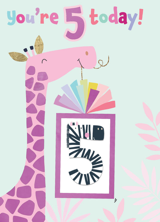 You're 5 Today! Birthday Card