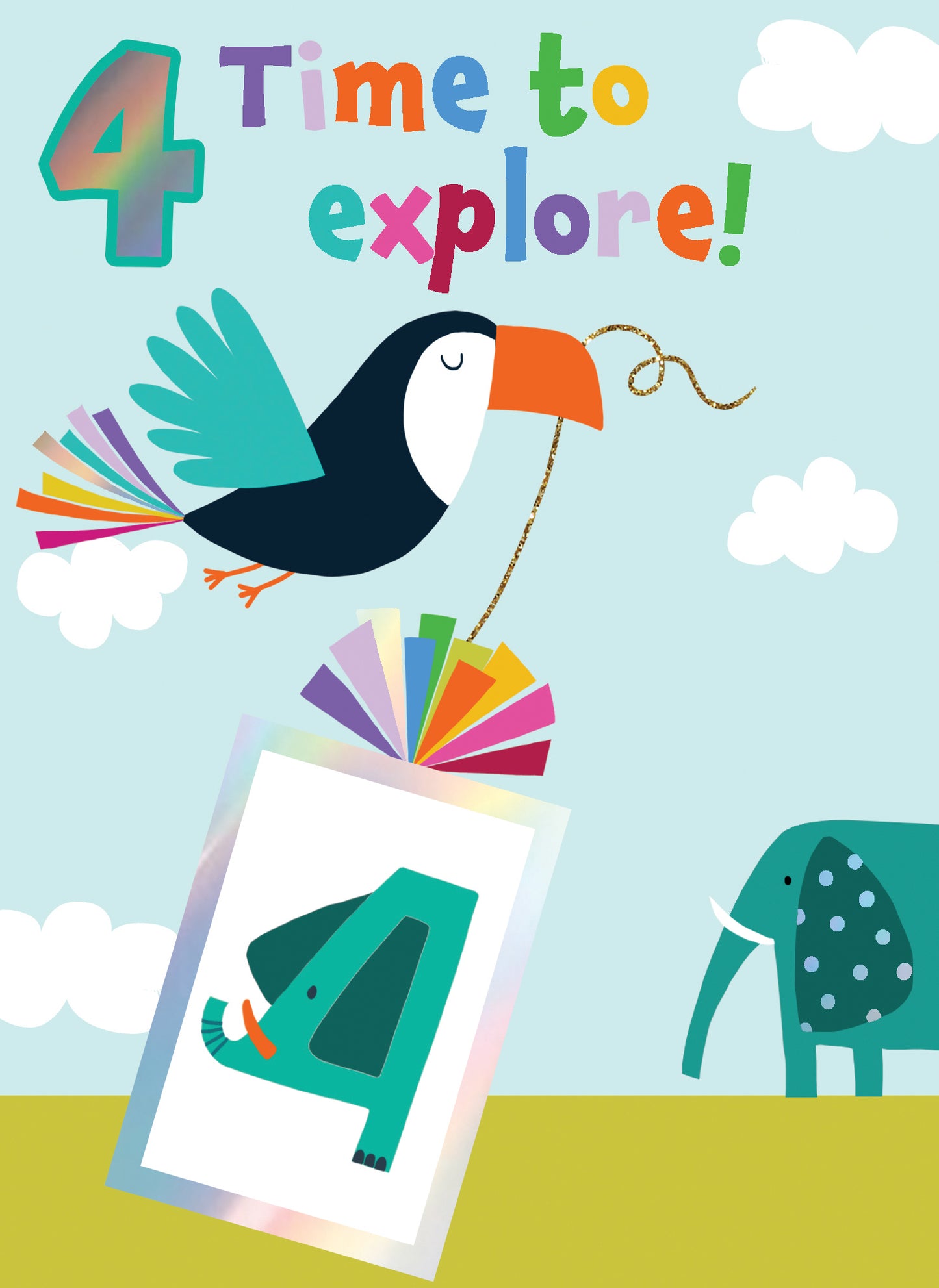 4 Time to Explore! Toucan Birthday Card