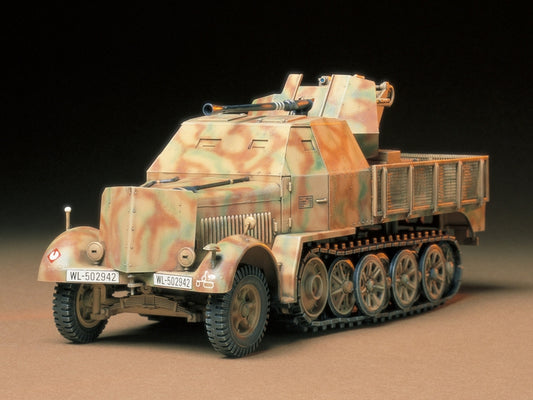 German 8ton Semi Track 3.7cm Flak 37 Sd.kfz.7/2 Armored Cab Type 1/35