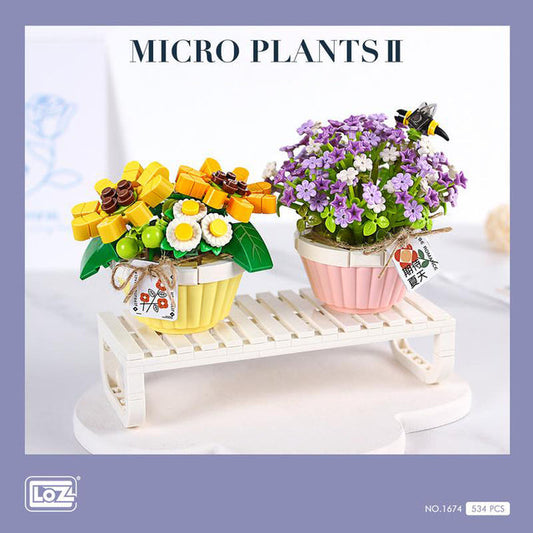 Loz Block Micro Plants II Spring Baby's Breath Daisy with Bee