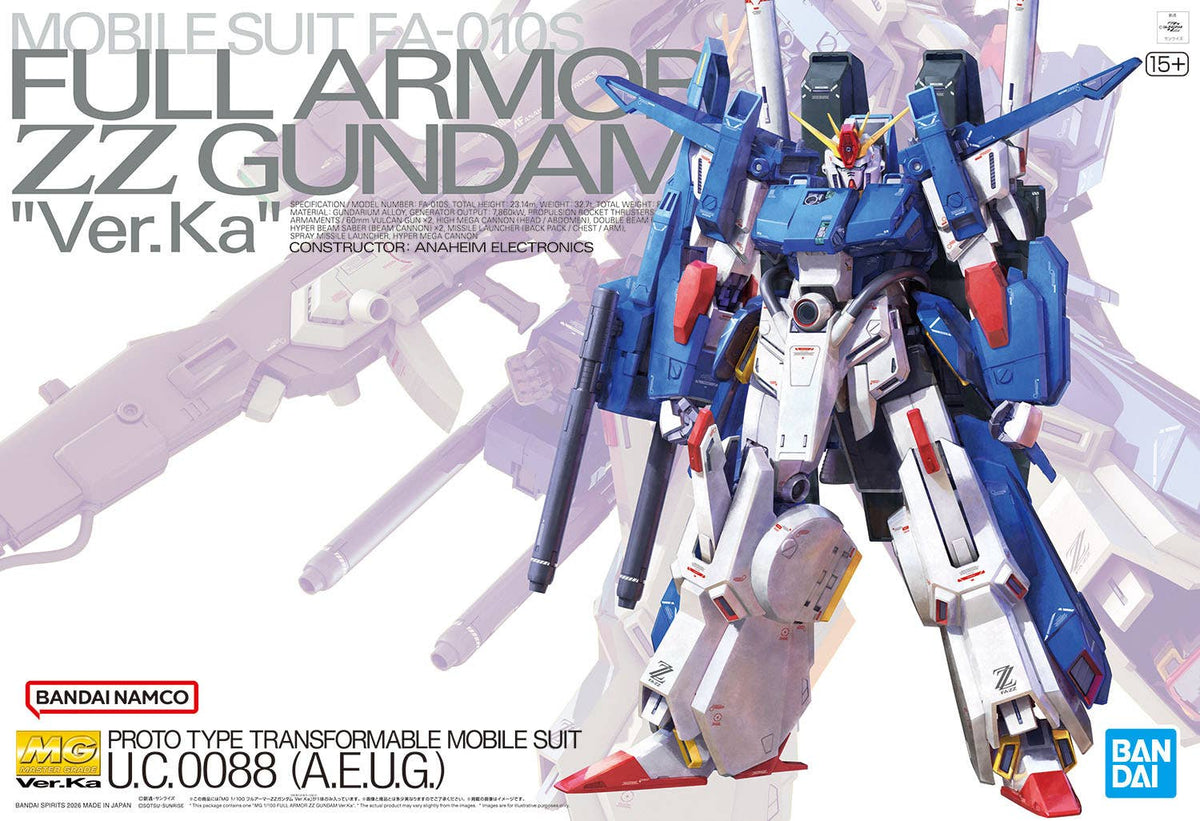 MG Full Armour ZZ Gundam Ver. Ka 1/100
