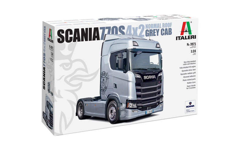 Scania 770S 4X2 Normal Roof Grey Cab 1/24