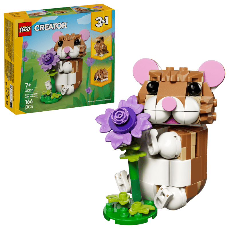 Creator Cute Hamster with a Flower