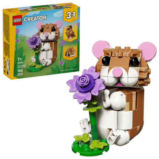 Creator Cute Hamster with a Flower