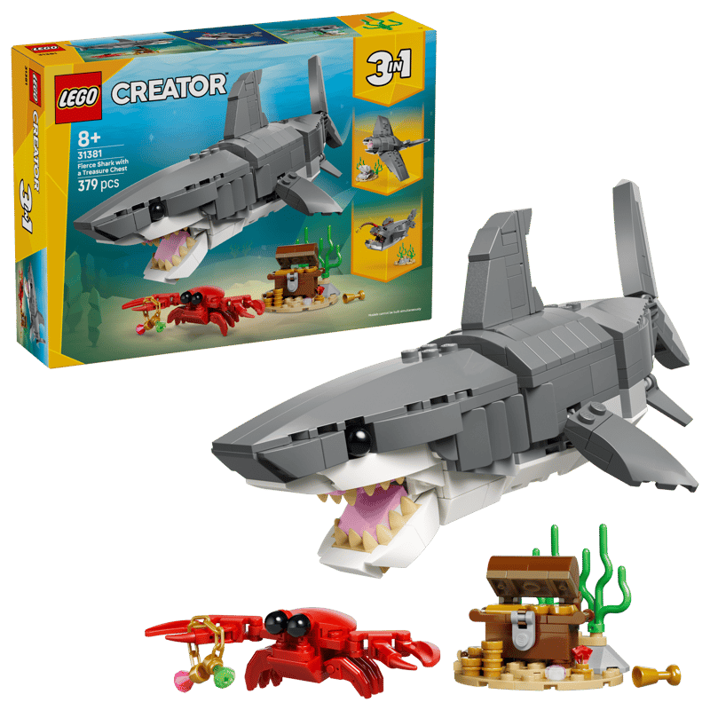Creator Fierce Shark with a Treasure Chest