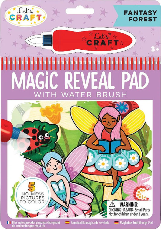 Magic Reveal Pad with Water Brush Fantasy Forest