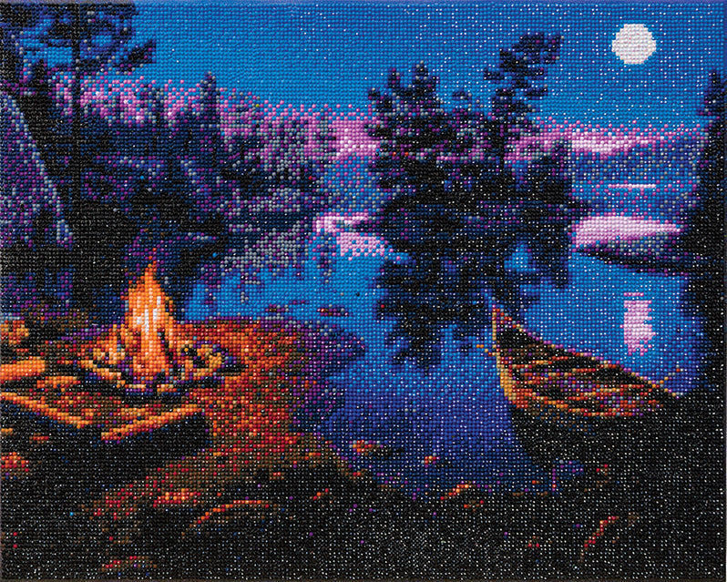 Crystal Art Mounted Kit Moonlight Bay 16X20"