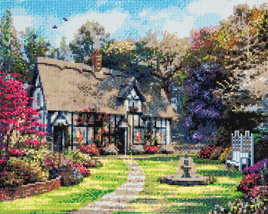 DIY Crystal Art Kit - Country Cottage 40 x 50cm