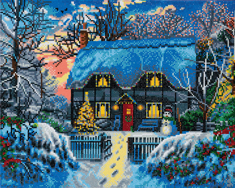 DIY Crystal Art Kit - Yuletide Manor 40 x 50cm