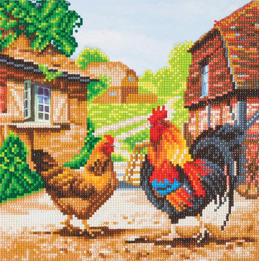 Crystal Art Framed Canvas Kit - Farm 30 x 30cm
