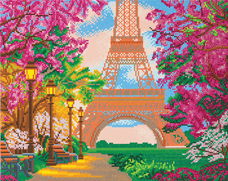 DIY Crystal Art Kit - Paris in Spring 40 x 50cm