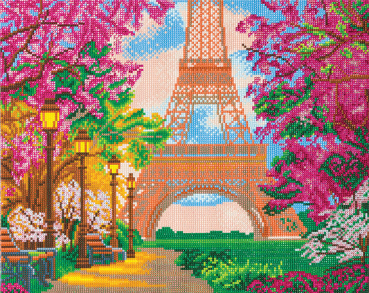 DIY Crystal Art Kit - Paris in Spring 40 x 50cm