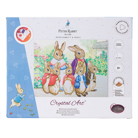 DIY Crystal Art - Peter Rabbit and Family 50 x 40cm
