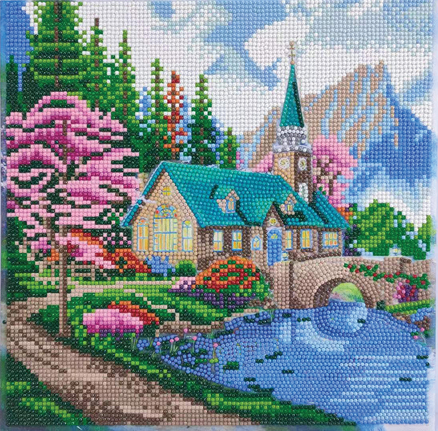 Crystal Art Framed Canvas Kit - Embrace Nature 30 x 30cm