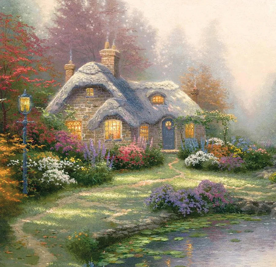 Everett's Cottage 12X12"