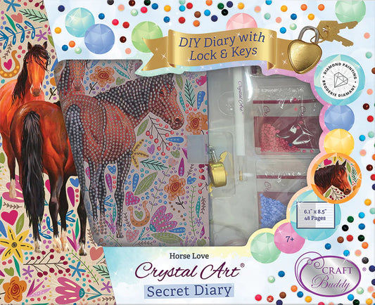 Crystal Art Secret Diary Horse Love