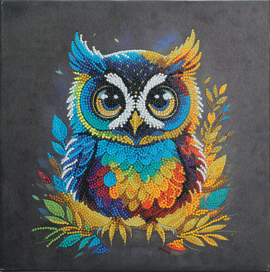 Crystal Art Mounted Kit Owl 11.8X11.8"