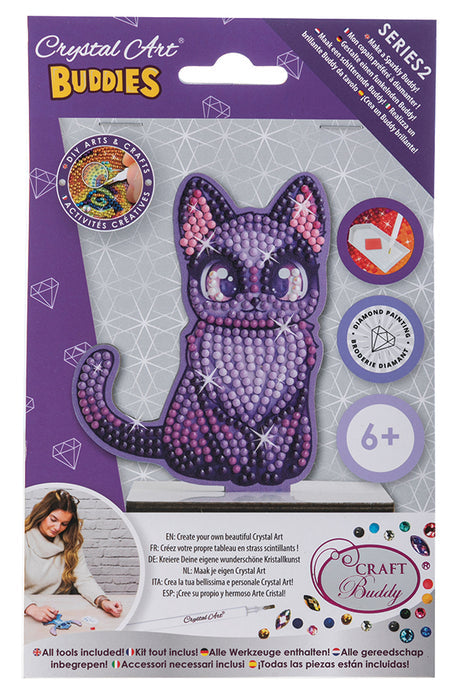 Crystal Art Midnight Cat