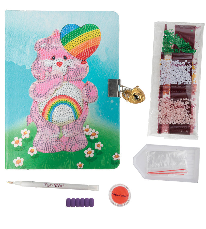 Crystal Art Secret Diary - Cheer Bear