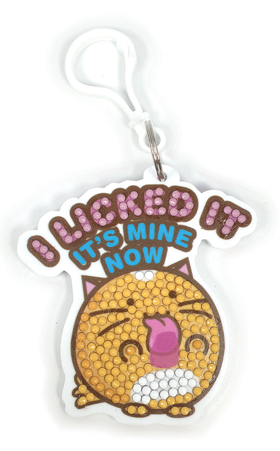Crystal Art Bag Charms - I Licked It