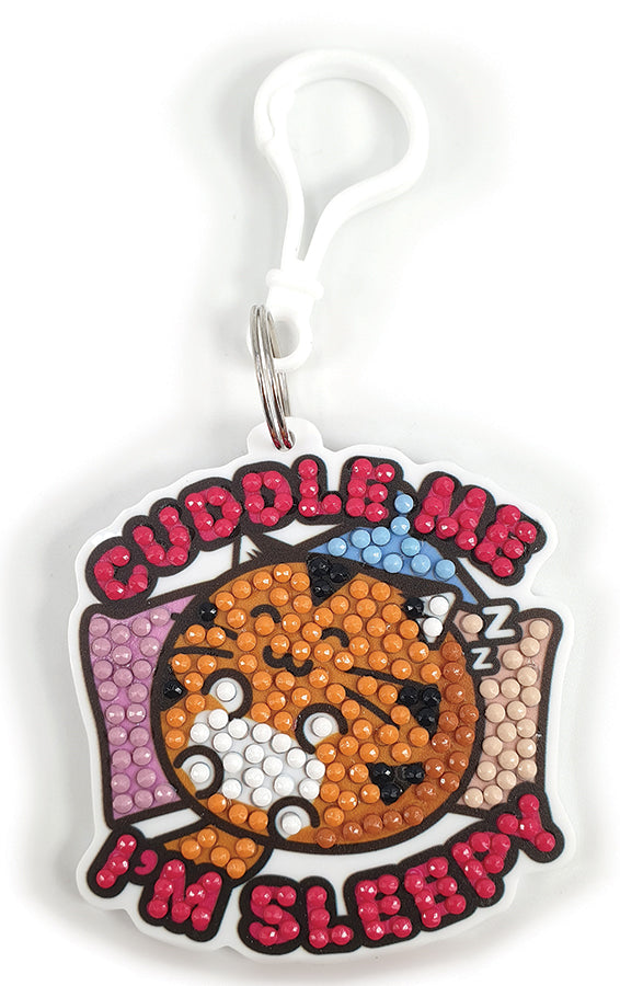 Crystal Art Bag Charm - Cuddle Me I'm Sleepy