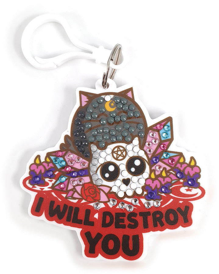 Crystal Art Bag Charms - I Will Destroy You