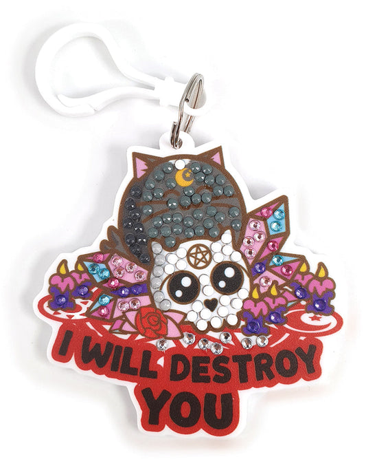 Crystal Art Bag Charms - I Will Destroy You