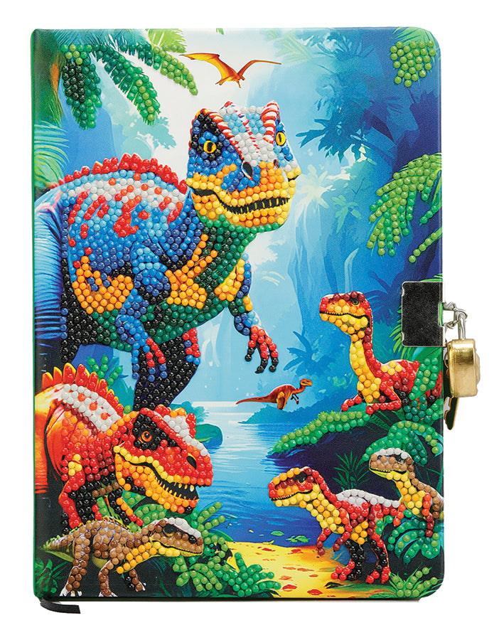 Crystal Art Secret Diary Kit - Dinosaurs
